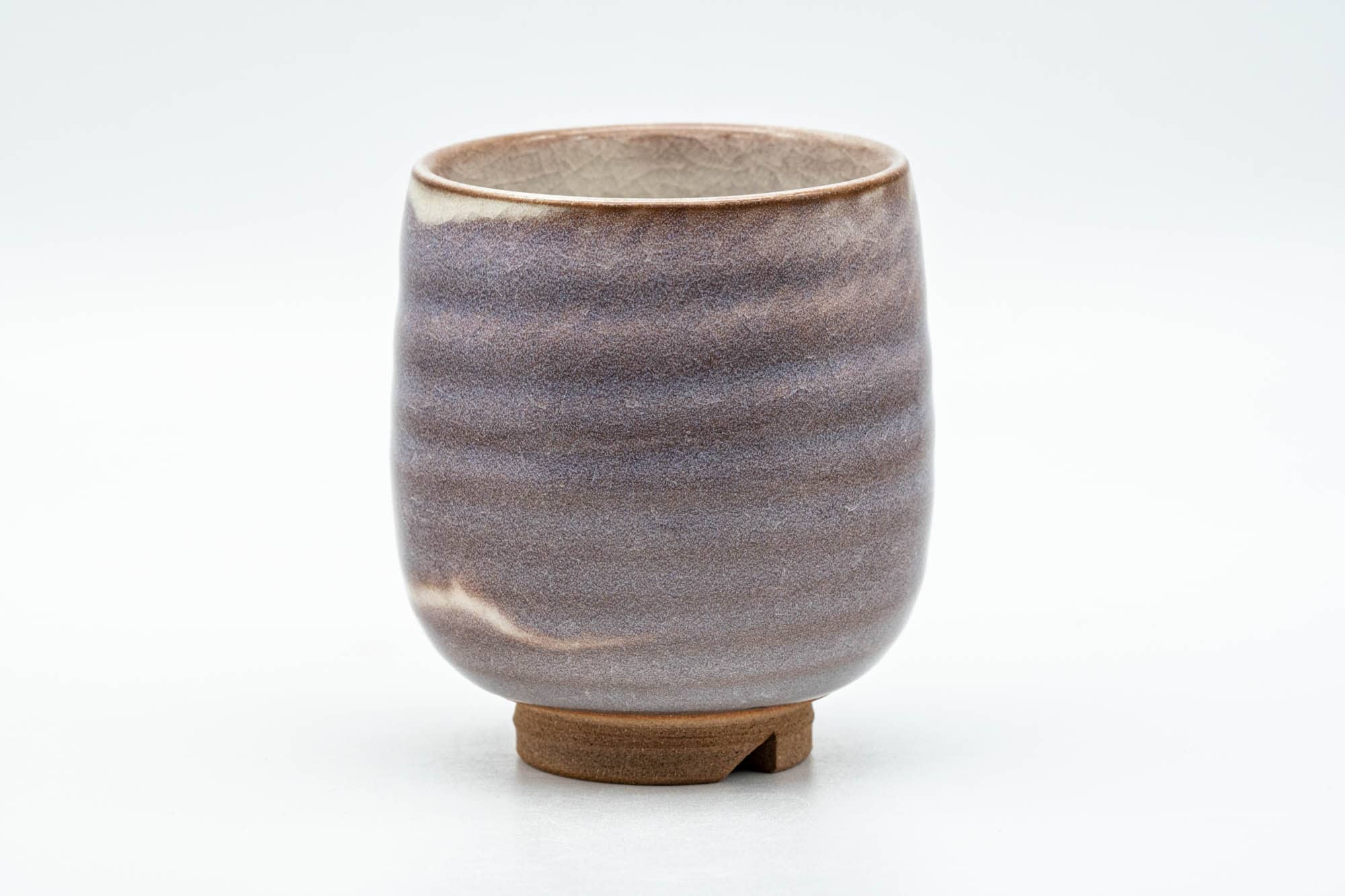 Japanese Teacup - Purple White Drip-Glazed Hagi-yaki Yunomi - 150ml