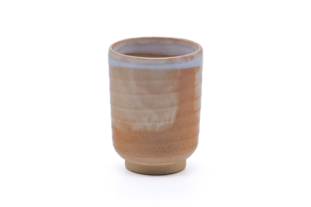 Japanese Teacup - Beige Milky White Hagi-yaki Yunomi - 150ml