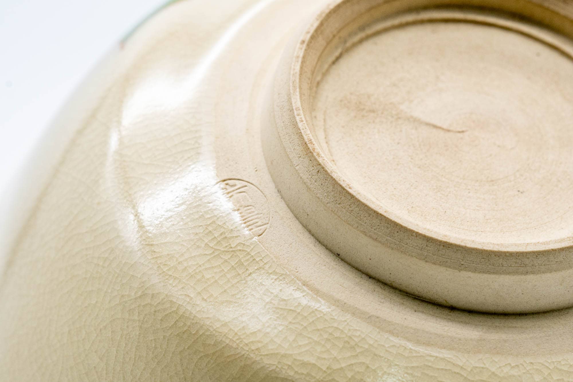 Japanese Matcha Bowl - 西尾瑞豊 Nishio Zuiho - Red Peony Kyo-yaki Chawan - 500ml