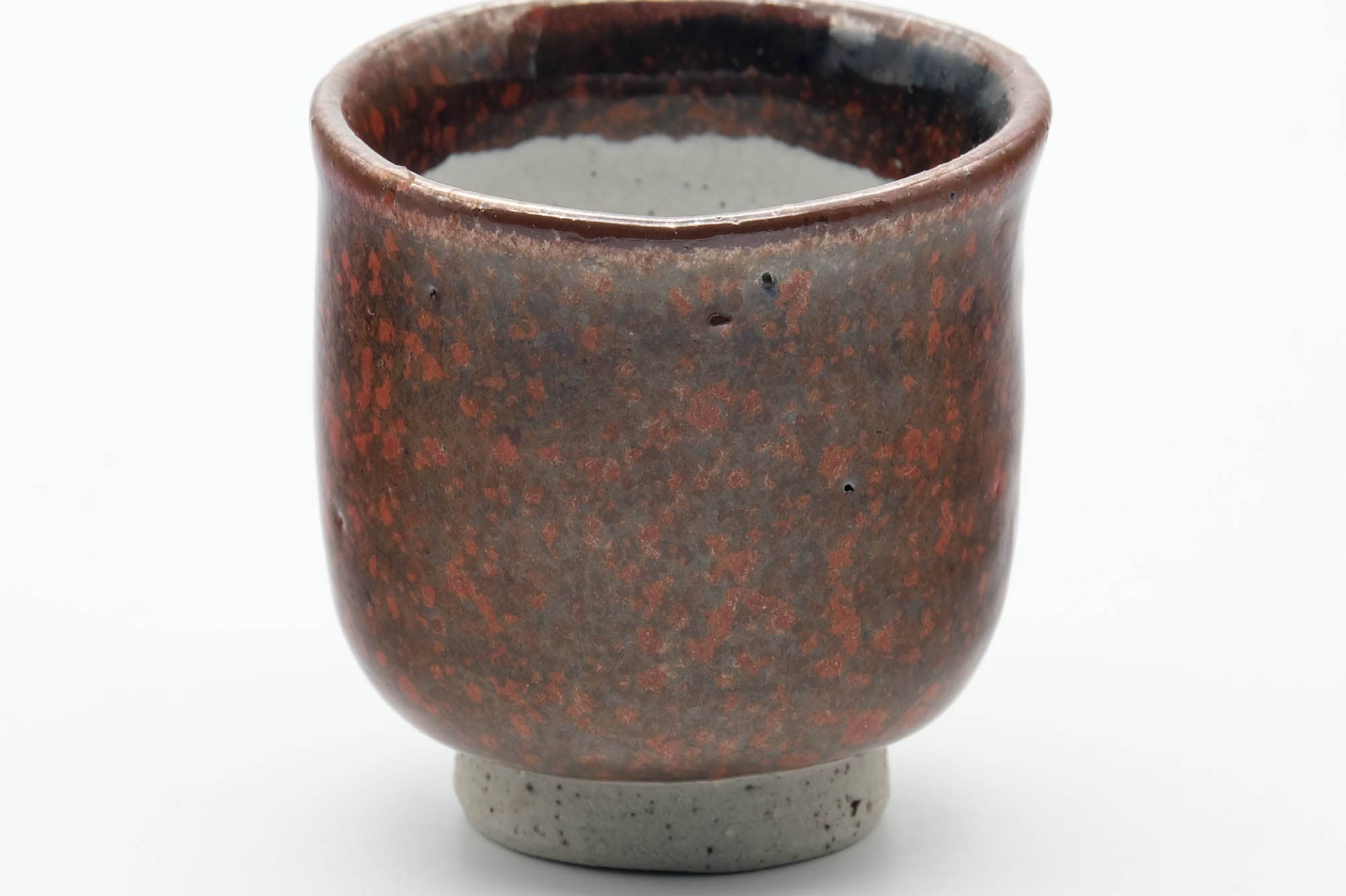 Japanese Teacup - Brown Red Speckled Yunomi - 100ml