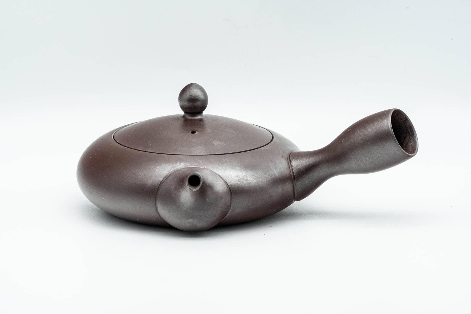 Japanese Kyusu - Purple Hira-gata Banko-yaki Debeso Teapot - 160ml