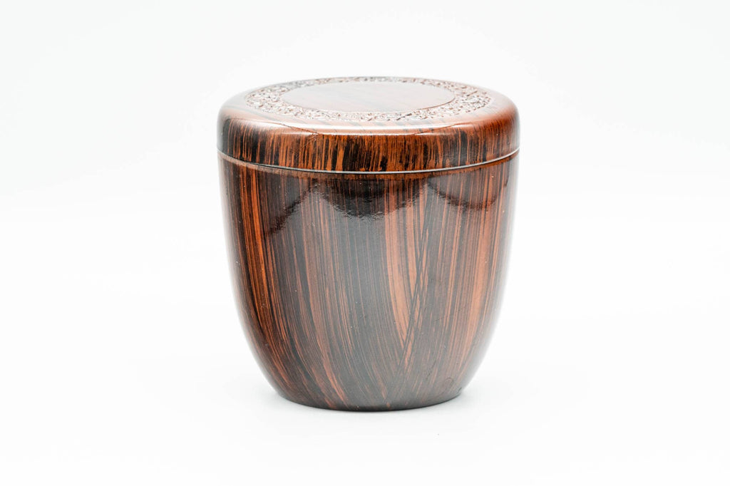 Japanese Chazutsu - Plastic Wood-Patterned Tea Canister - 250ml