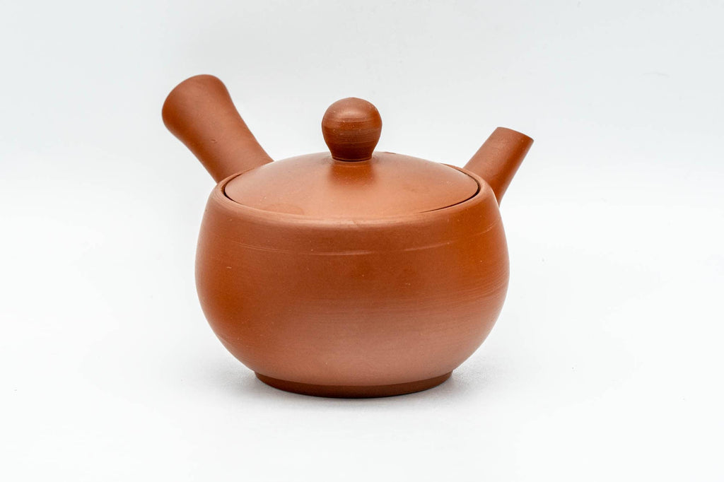 Japanese Kyusu - Tiny Red Shudei Tokoname-yaki Debeso Teapot - 75ml