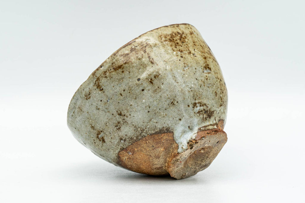 Japanese Teacup - Beige Textured Glazed Wabi Sabi Yunomi - 90ml