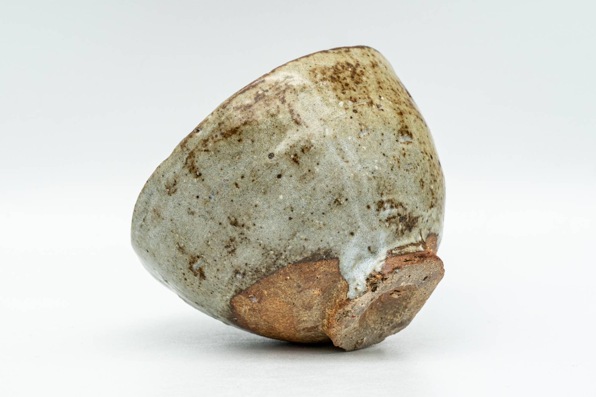 Japanese Teacup - Beige Textured Glazed Wabi Sabi Yunomi - 90ml