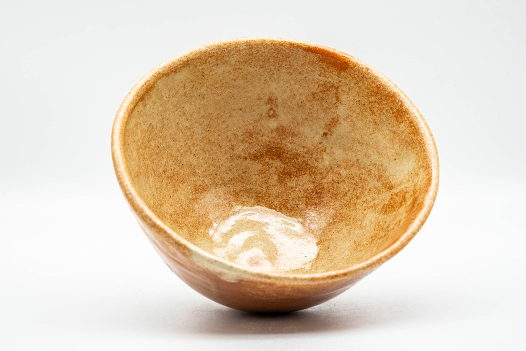 Japanese Matcha Bowl - Orange Glazed Sugi-nari Chawan - 350ml