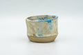 Japanese Teacup - Cloudy White and Blue Glazed Wabi-Sabi Guinomi - 60ml