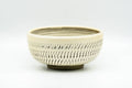 Japanese Matcha Bowl - Beige Glazed Tochiri Patterned Chawan - 200ml