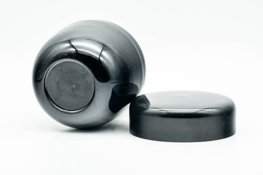 Japanese Natsume - Black Urushi Lacquer Tea Caddy - 110ml