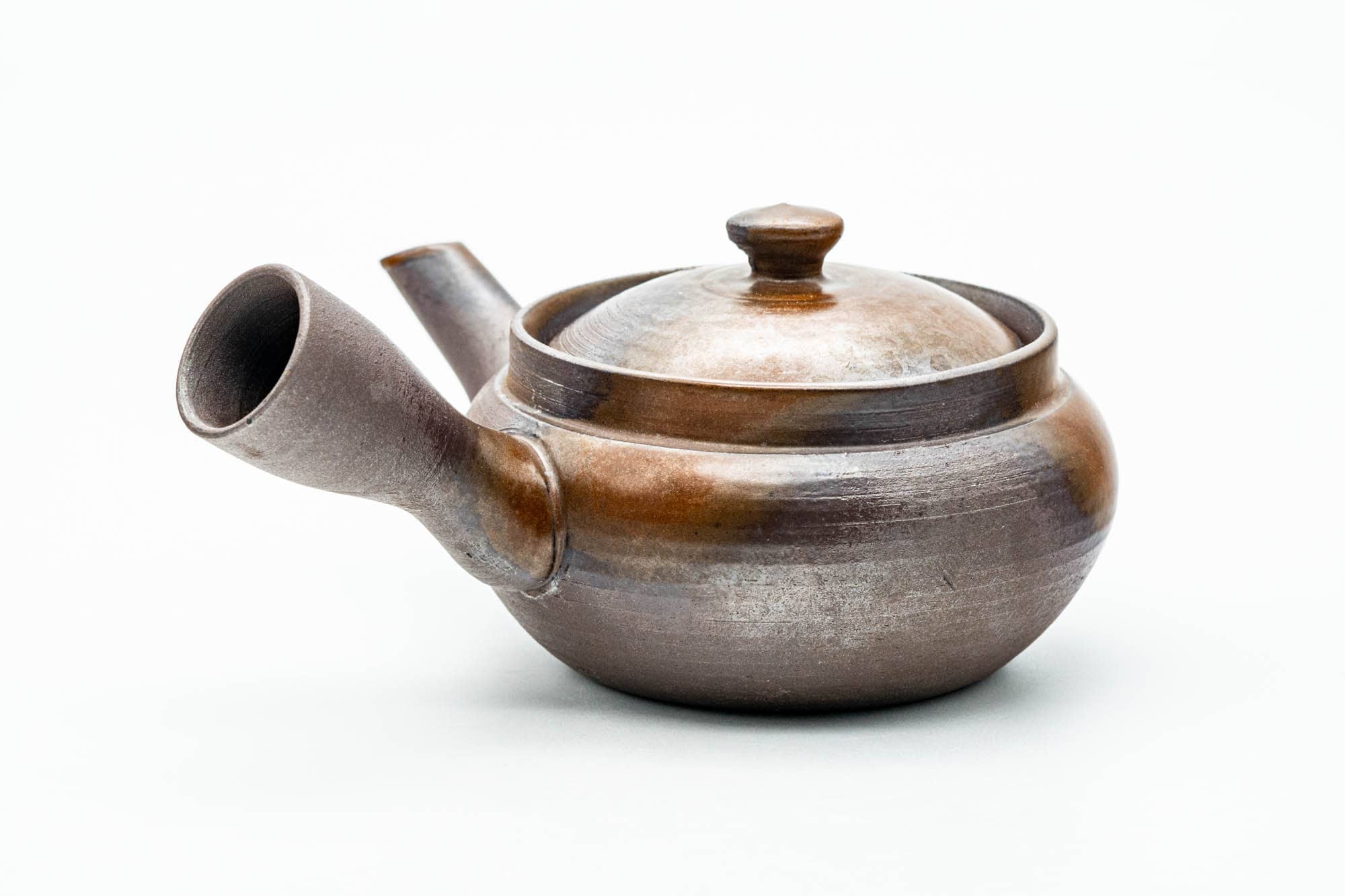 Japanese Kyusu - Ash Glazed Banko-yaki Mesh Teapot - 230ml
