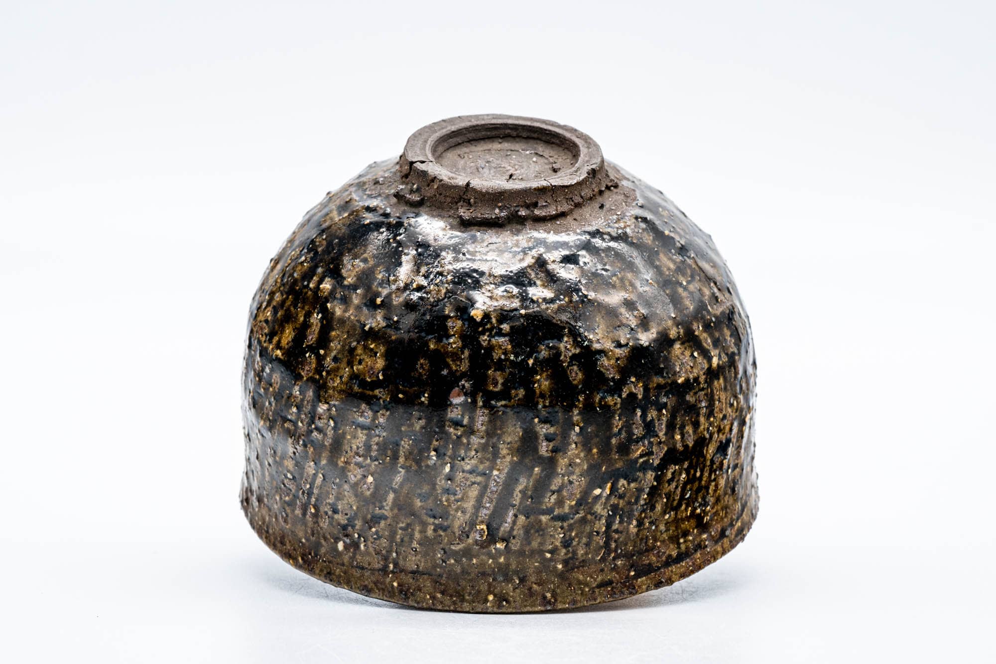Japanese Matcha Bowl - Coarse Brown Glazed Chawan - 200ml