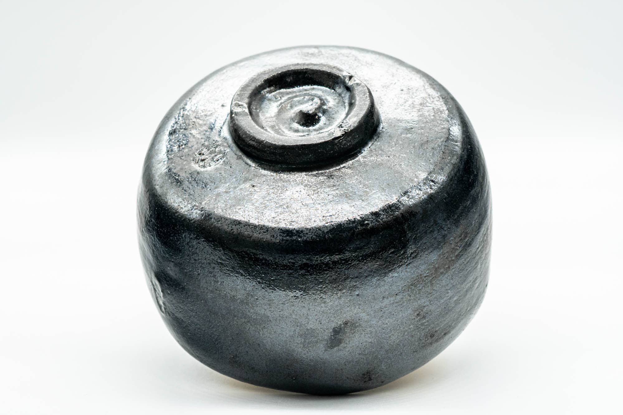 Japanese Matcha Bowl - Black Raku Wabi-Sabi Chawan - 400ml