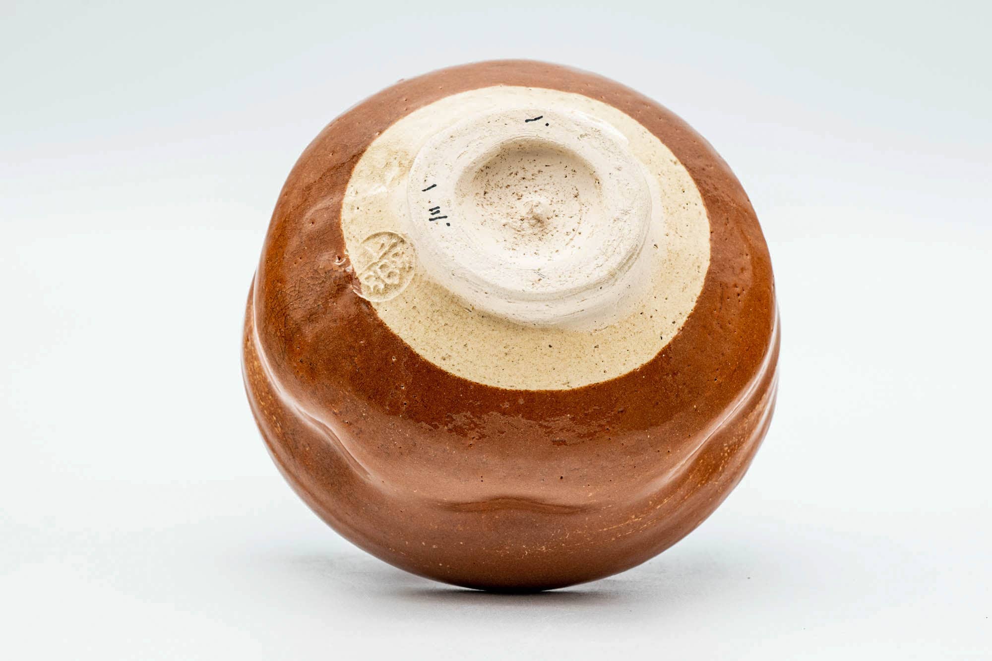 Japanese Matcha Bowl - 尾州 七郎治 Owari Shichiroji - Aka-Raku Tokoname-yaki Chawan - 250ml