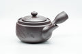 Japanese Kyusu - Engraved Swirls Banko-yaki Mesh Teapot - 330ml