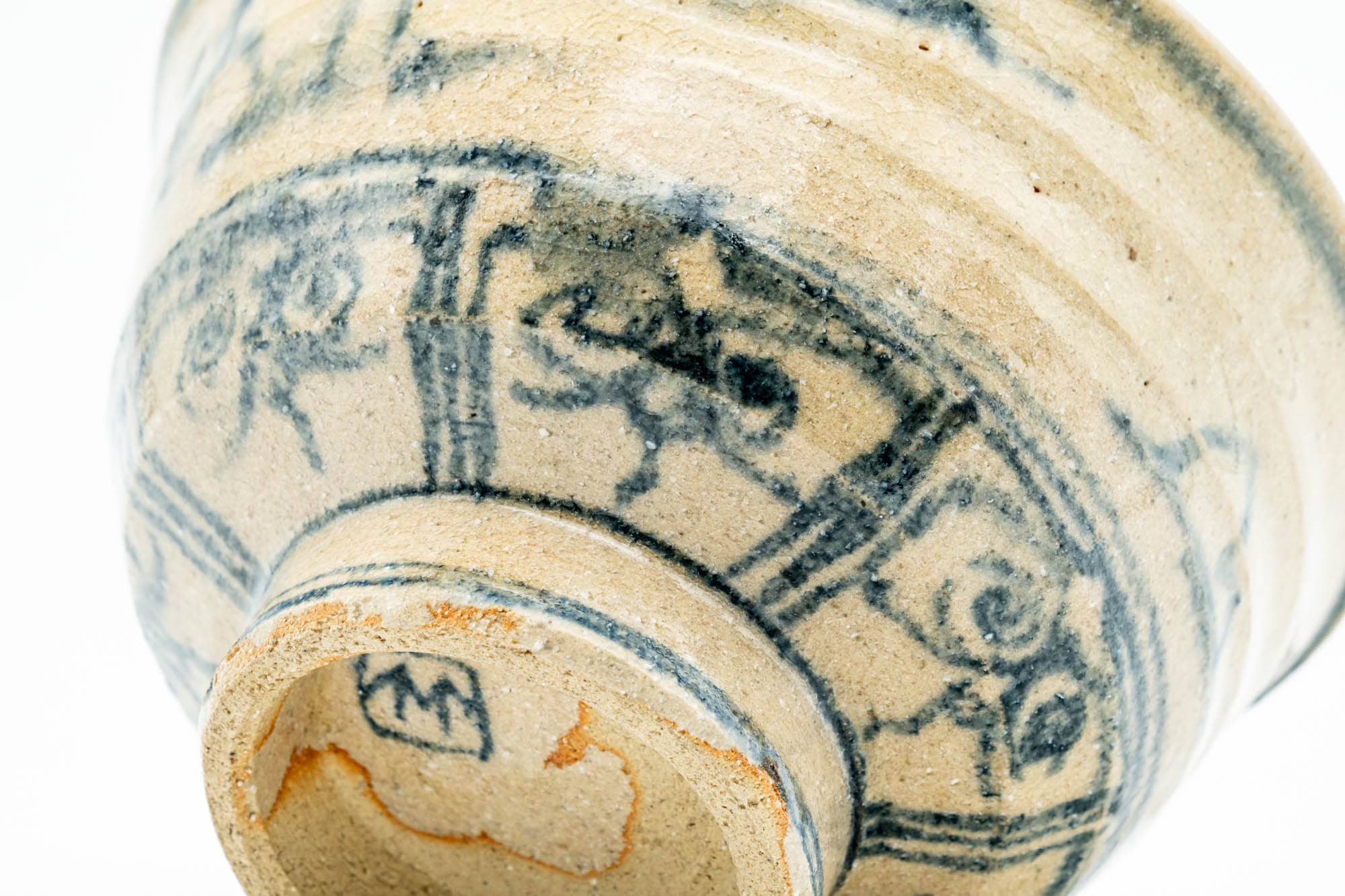 Japanese Matcha Bowl - 林 Antique Landscape Vietnamese-style Chawan - 250ml