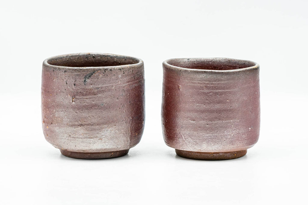 Japanese Teacups - Pair of Earthy Bizen-yaki Yunomi - 150ml