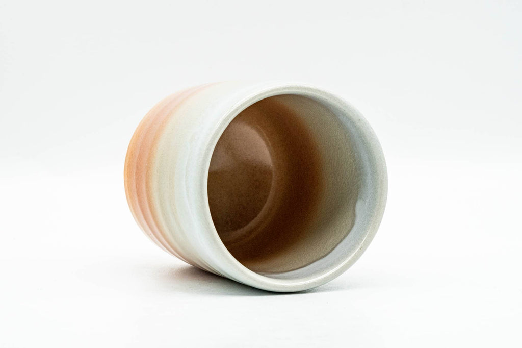 Japanese Teacup - Pink White Drip-Glazed Hagi-yaki Yunomi - 160ml