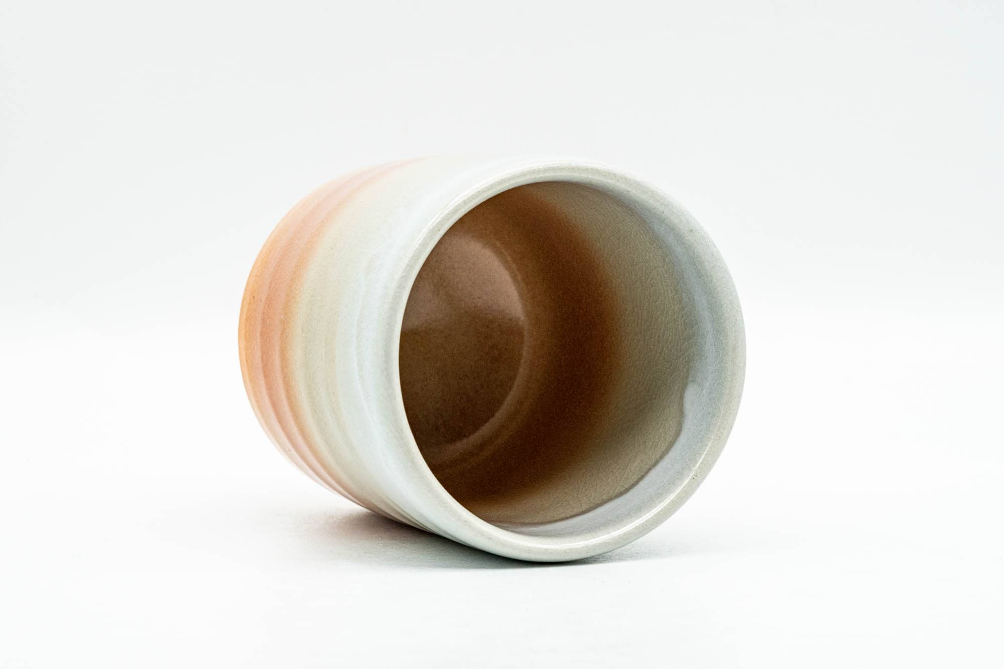 Japanese Teacup - Pink White Drip-Glazed Hagi-yaki Yunomi - 160ml