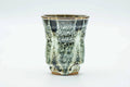 Japanese Teacup - Tall Beige Milky Drip-Glazed Yunomi - 140ml