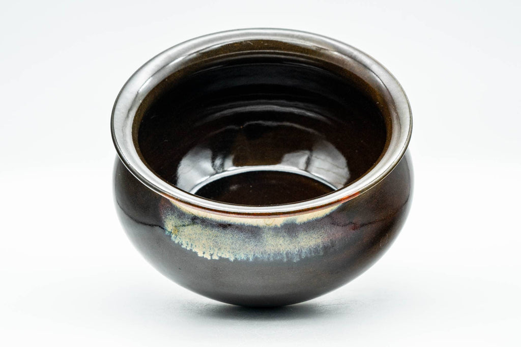 Japanese Kensui - Brown Hare's Fur Glazed Water Bowl - 500ml