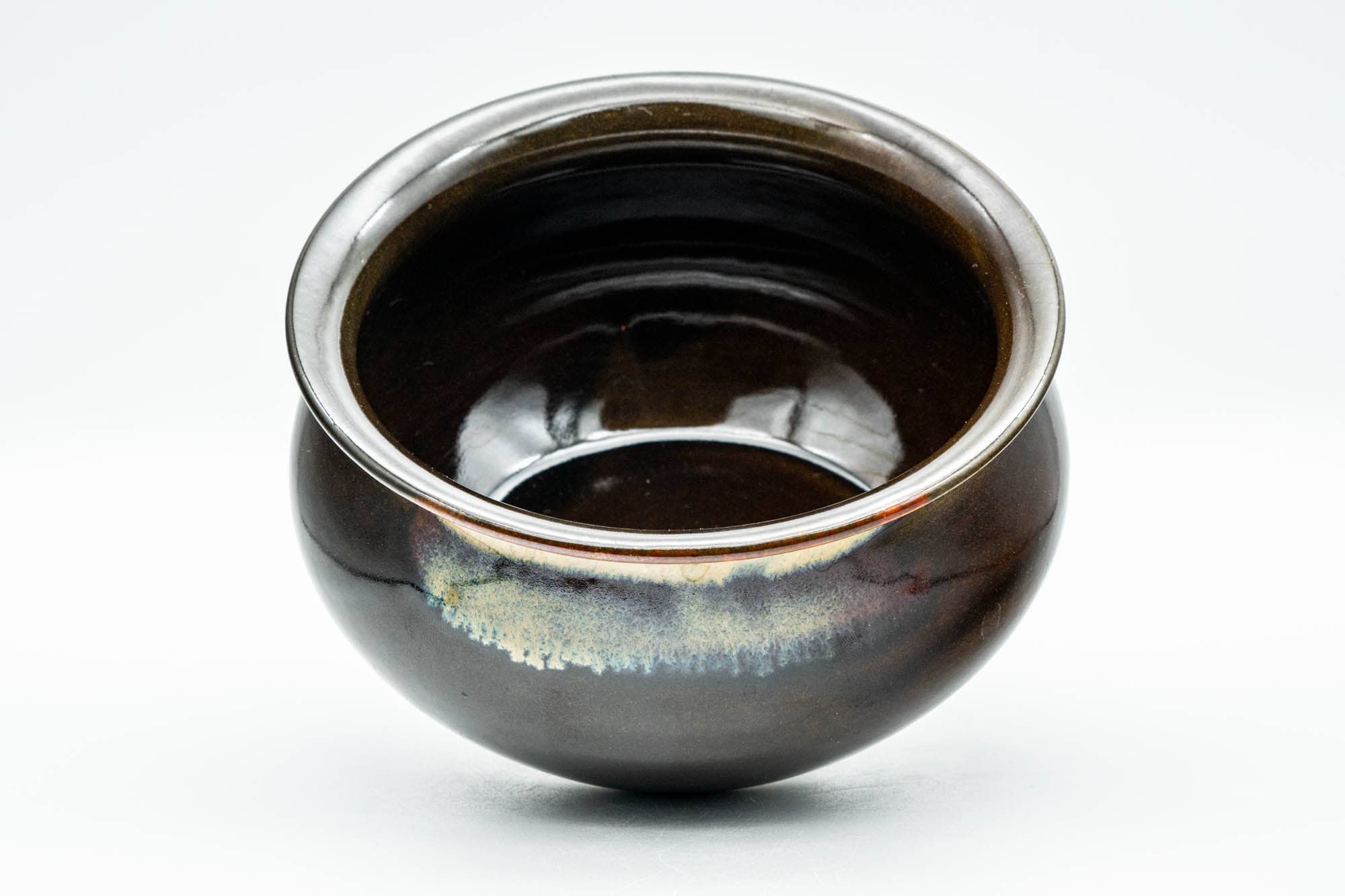 Japanese Kensui - Brown Hare's Fur Glazed Water Bowl - 500ml