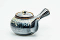 Japanese Kyusu - Jet Black Hare's Fur Drip-Glazed Ceramic Filter Teapot - 200ml