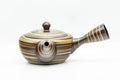 Japanese Kyusu - 伸康 Nobuyasu - Nerikomi Tokoname-yaki Teapot - 275ml