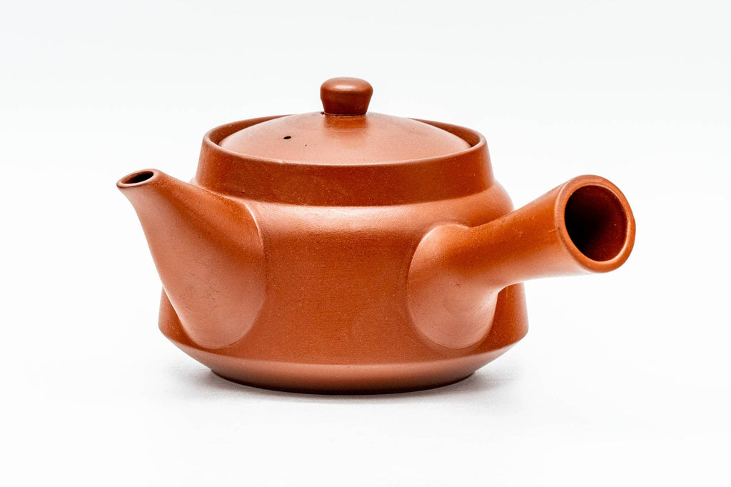 Japanese Tea Set - Bamboo Engraved Tokoname-yaki Kyusu Teapot with 2 Yunomi Teacups