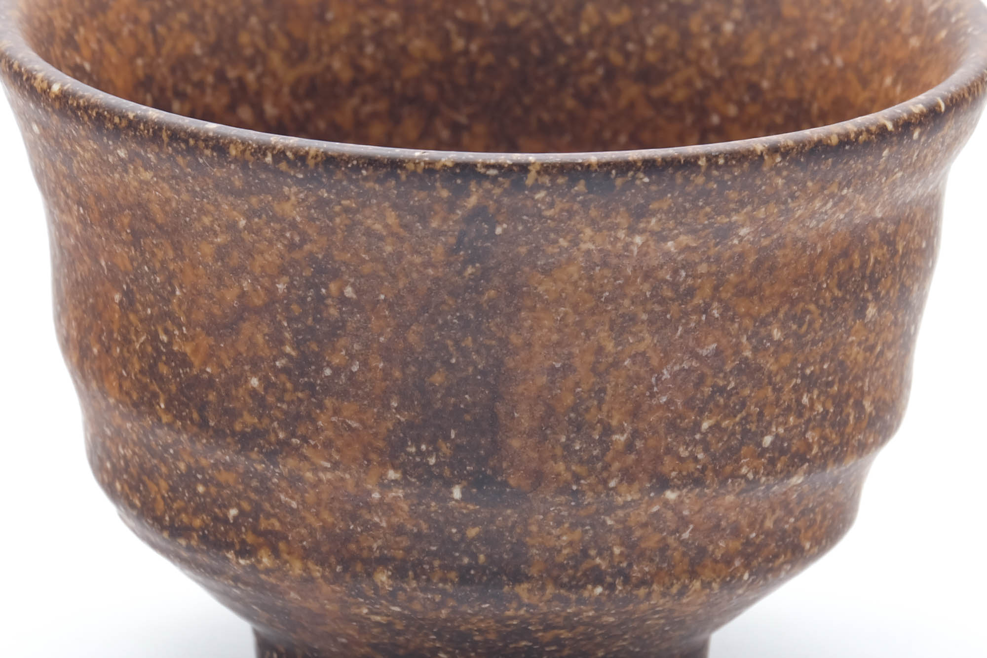 Japanese Teacup - Brown Earthy Textured Yunomi - 180ml