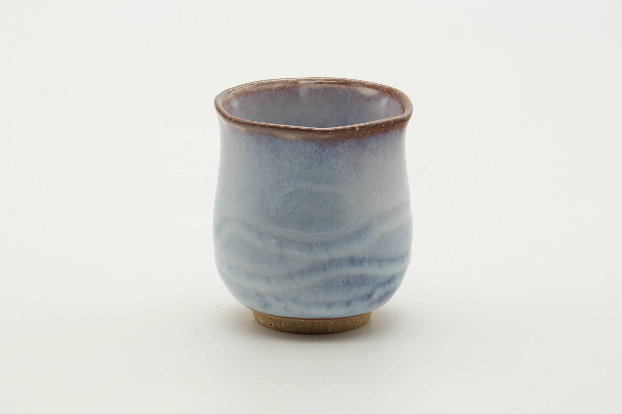 Japanese Teacup - Milky White Glazed Hagi-yaki Tulip Yunomi - 140ml