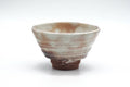 Japanese Matcha Bowl - Beige Pink Gohonte Hagi-yaki Spiraling Chawan - 150ml