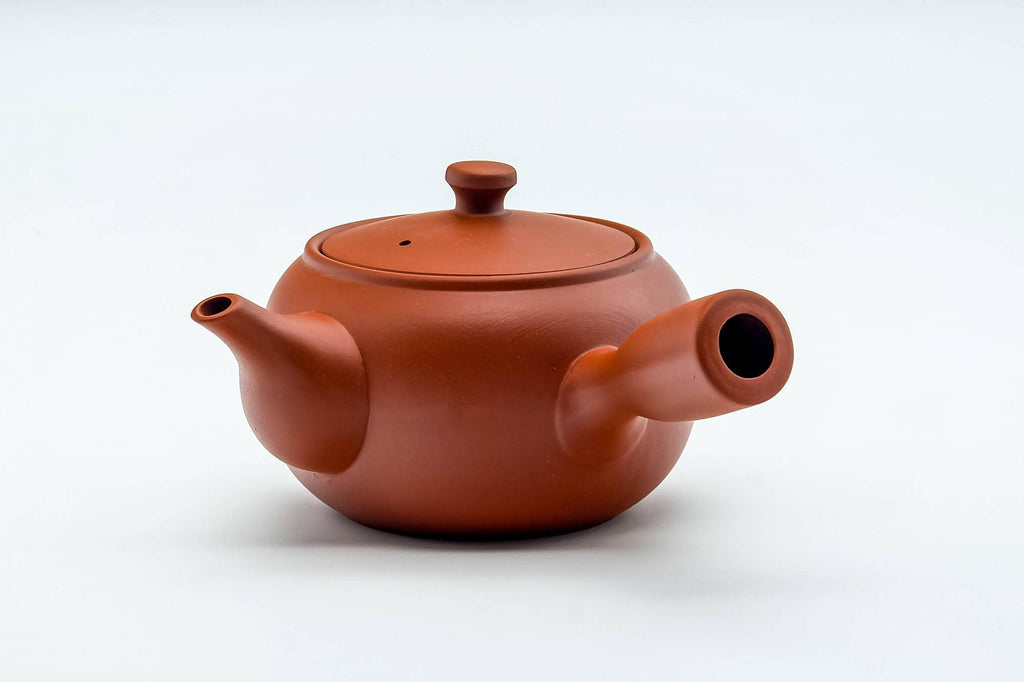 Japanese Tea Set - Bamboo Painted Tokoname-yaki Kyusu Teapot with 5 Yunomi Teacups
