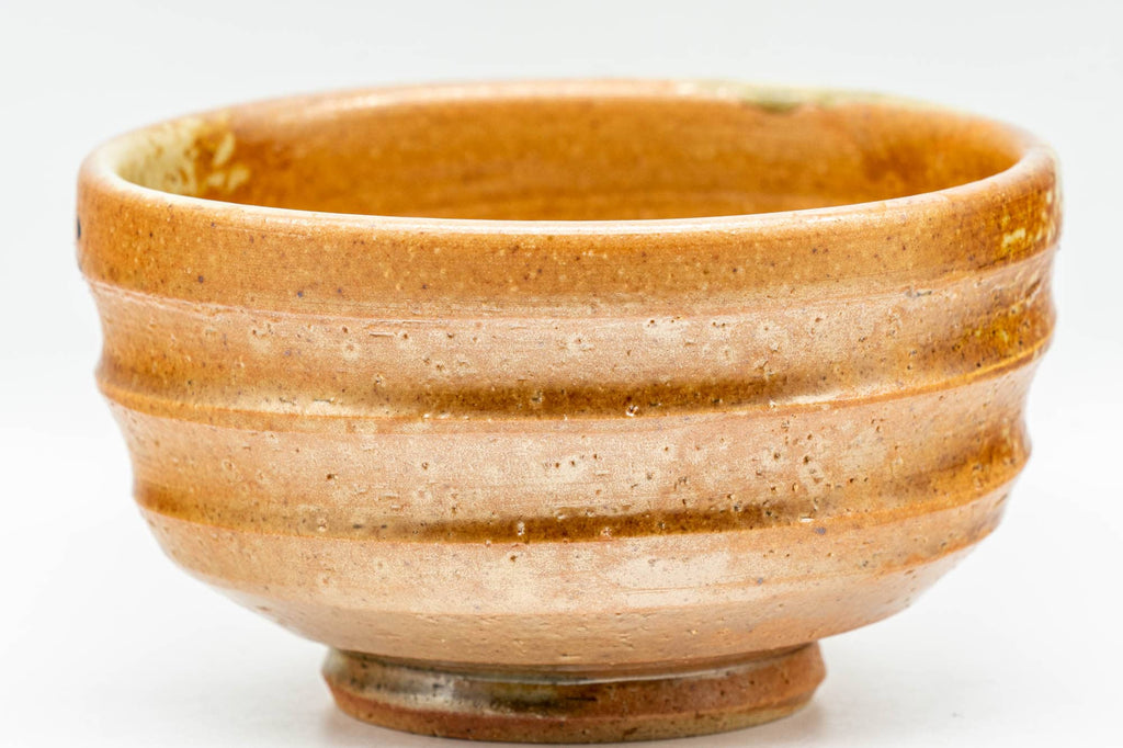 Japanese Matcha Bowl - Ash Green Glazed Shigaraki-yaki Chawan - 300ml