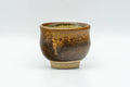Japanese Teacup - Matte Brown Hare's Fur Glazed Guinomi - 35ml