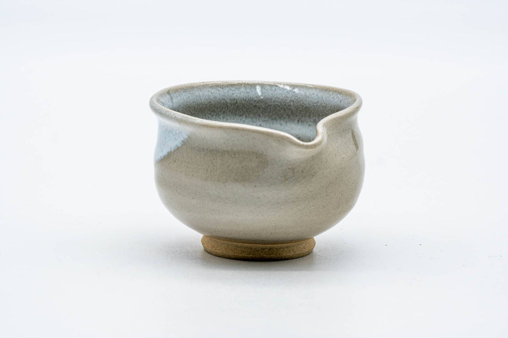Japanese Katakuchi - Beige White Glazed Hagi-yaki Yuzamashi Water Cooler - 100ml