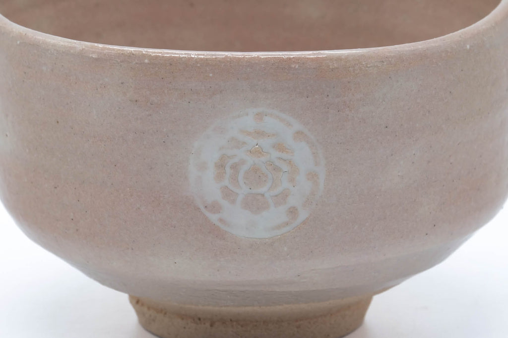 Japanese Matcha Bowl - Gohonte Kamon Hagi-yaki Chawan - 500ml