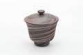 Japanese Teacup - Grey Nerikomi Tokoname Lidded Yunomi - 65ml