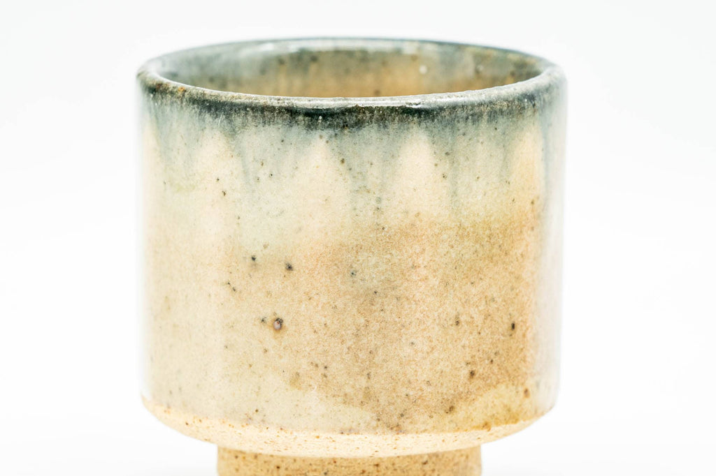 Japanese Teacup - Beige Black Glazed Guinomi - 45ml
