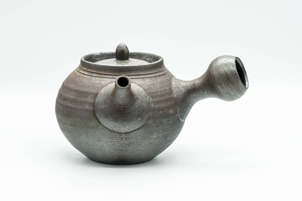 Japanese Kyusu - Ash Glazed Bizen-yaki Ceramic Teapot - 340ml