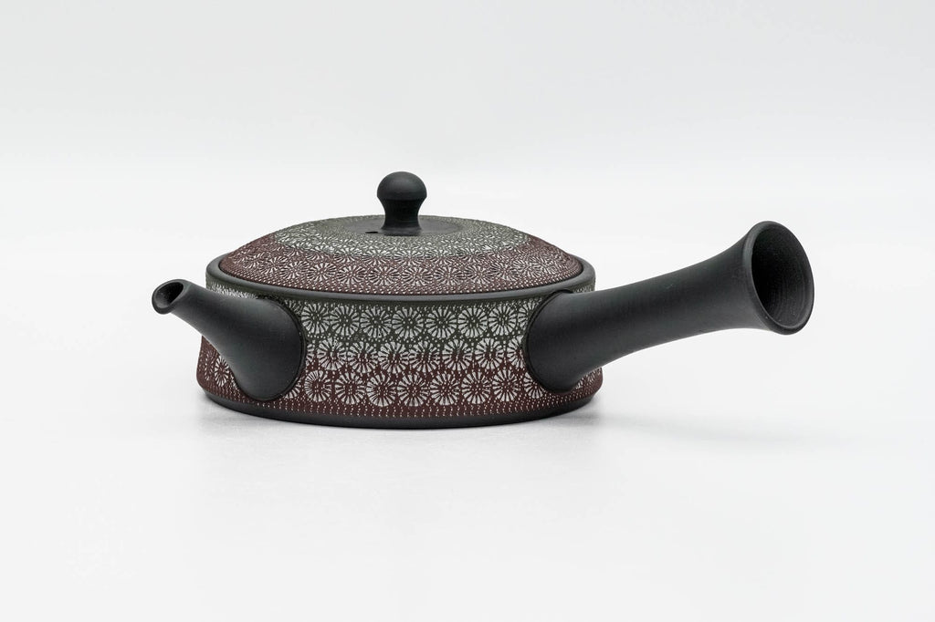 Floral Mishima Kokudei Tokoname Teapot - 200ml