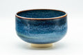 Japanese Matcha Bowl - Blue Hare's Fur Glazed Hantsutsu-gata Chawan - 350ml