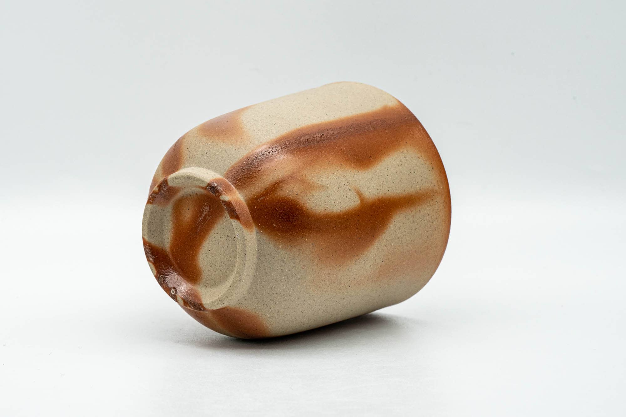 Japanese Teacup - 緋襷 Hidasuki Orange Rice Straw Fired Bizen-yaki Yunomi - 190ml