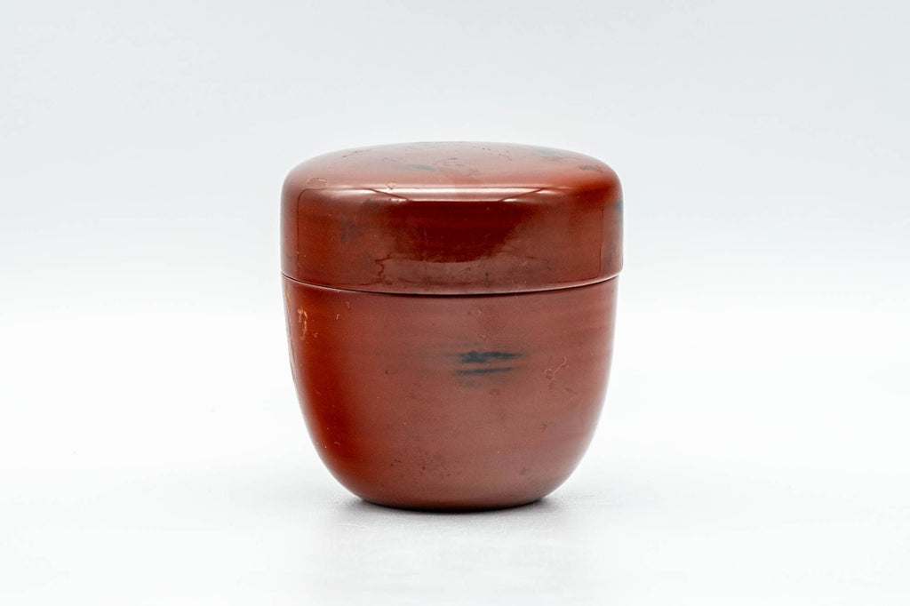 Japanese Natsume - Red Lacquer Spotted Matcha Tea Caddy - 80ml
