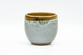 Japanese Teacup - Green Yellow Drip-Glazed Yunomi - 85ml