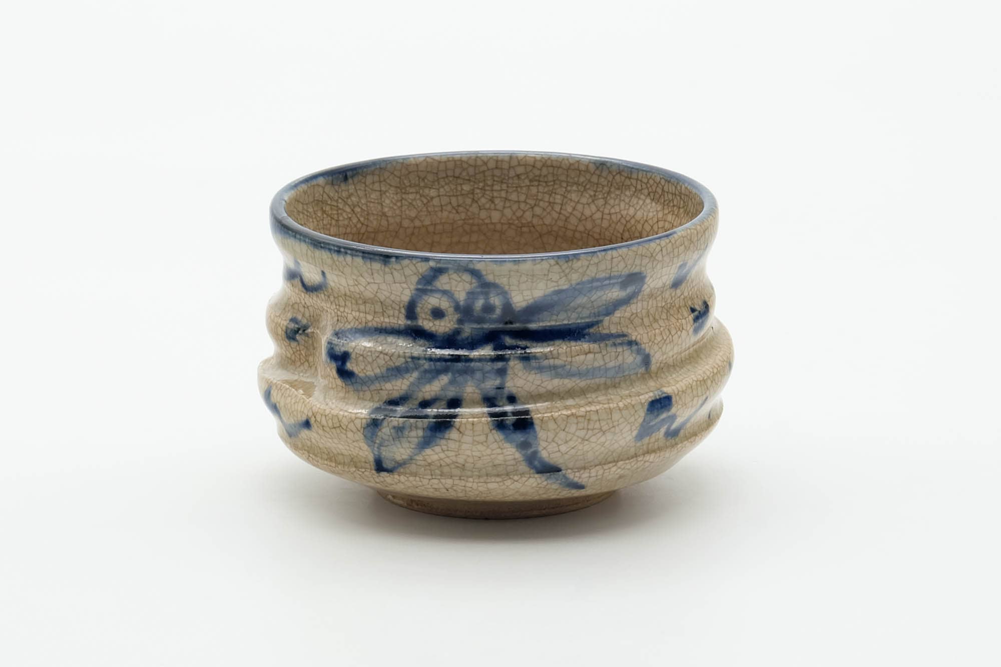 Japanese Teacup - Dragonfly Spiraling Yunomi - 200ml