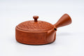 Flat Pine Bark Shudei Tokoname Teapot - 140ml
