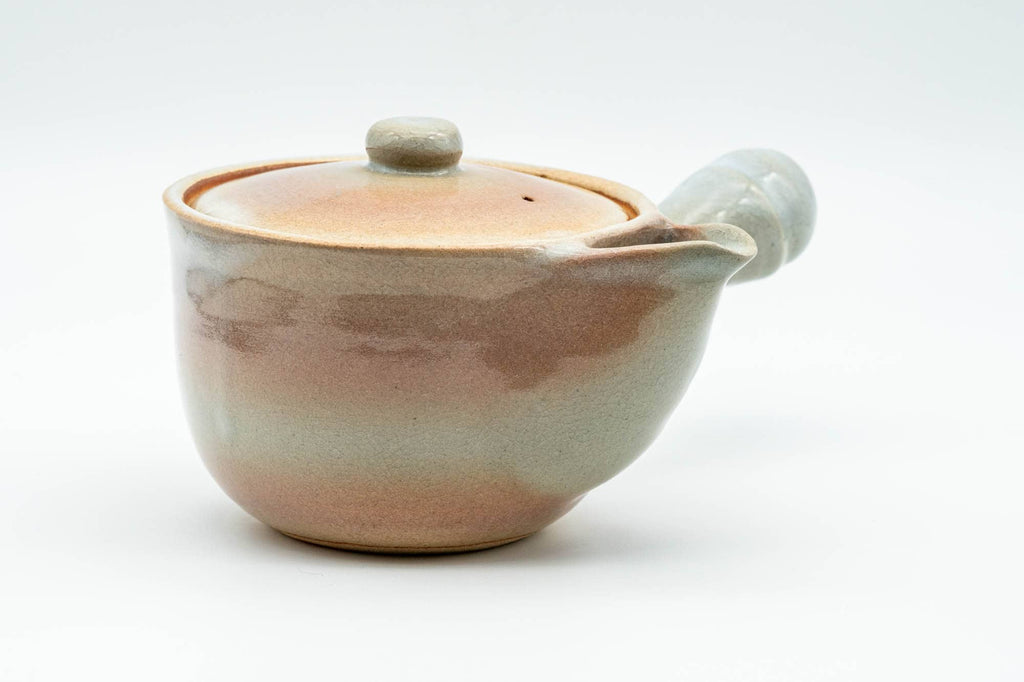 Japanese Kyusu - Beige Peach Glazed Hagi-yaki Do-ake Teapot - 320ml