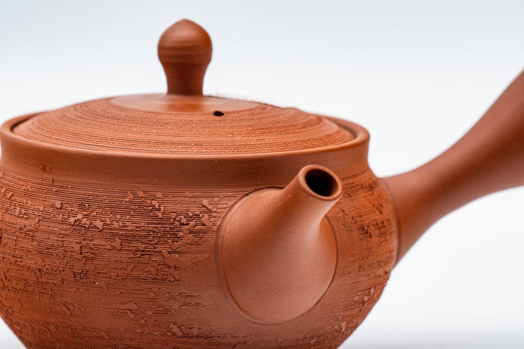 Tiny Pine Bark Tokoname Teapot - 85ml
