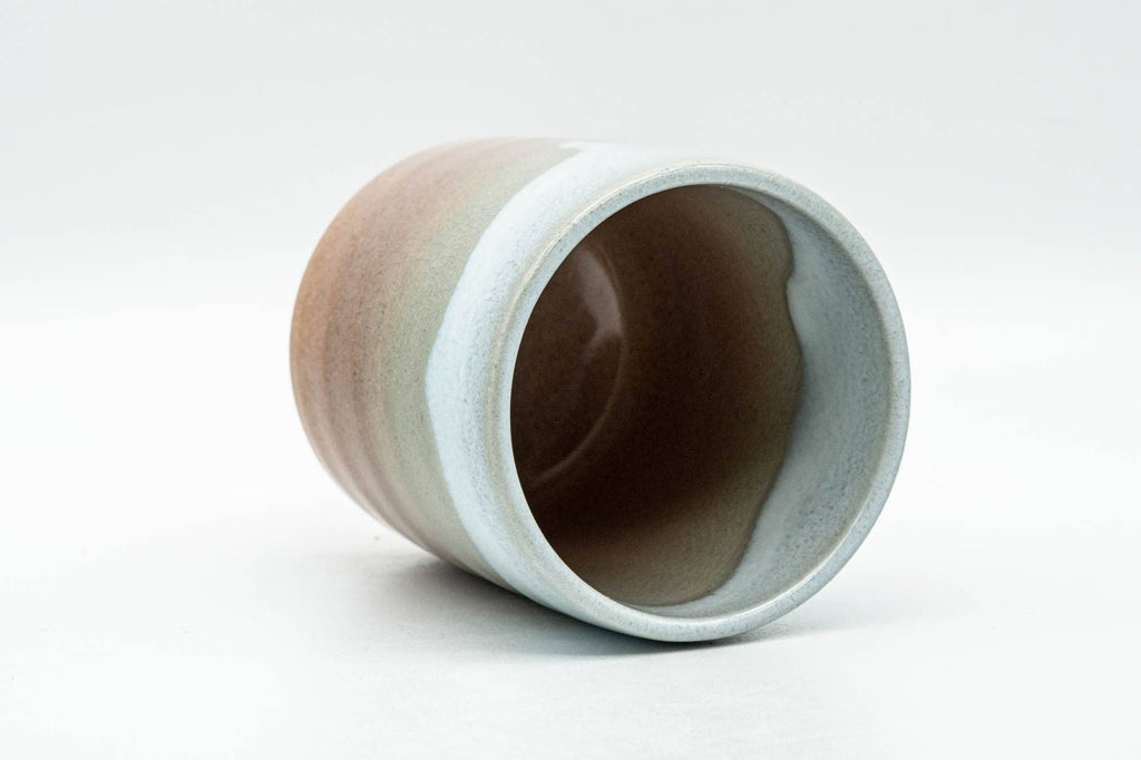 Japanese Teacup - Peach White Drip-Glazed Hagi-yaki Yunomi - 140ml