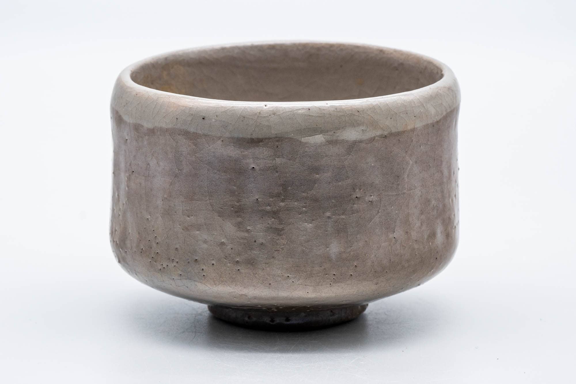 Japanese Matcha Bowl - 手 Warm White Glazed Raku Chawan - 300ml